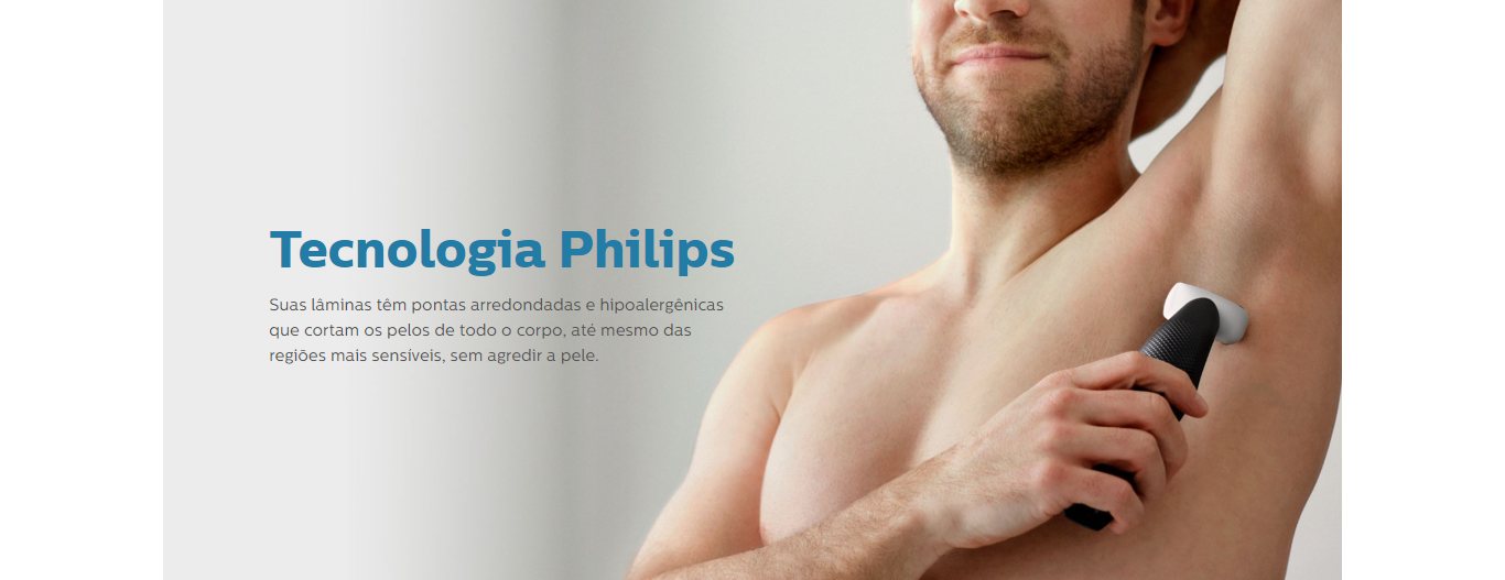 Aparador De Pelos Do Corpo Philips  Bodygroom BG3005/15 à prova d'água Preto
